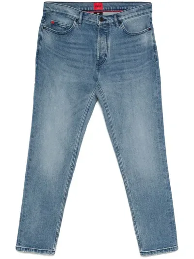 Hugo Tapered-leg Jeans In Blue