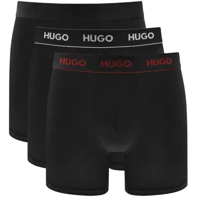 Hugo Underwear 3 Pack Boxer Briefs In Black