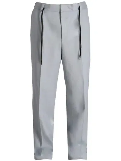 Hugo Wide-leg Trousers In Grey