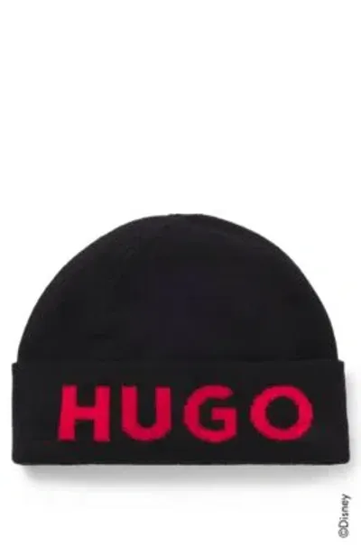 Hugo X Disney Nightmare Before Christmas Beanie In Black