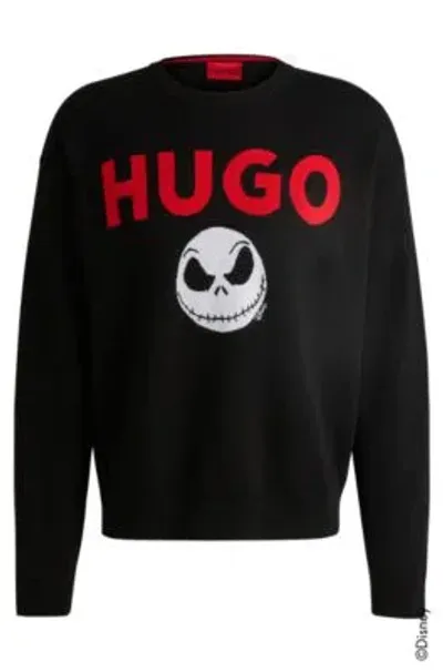 Hugo Selm Mens Nightmare Before Christmas Graphic Sweatshirt In Black