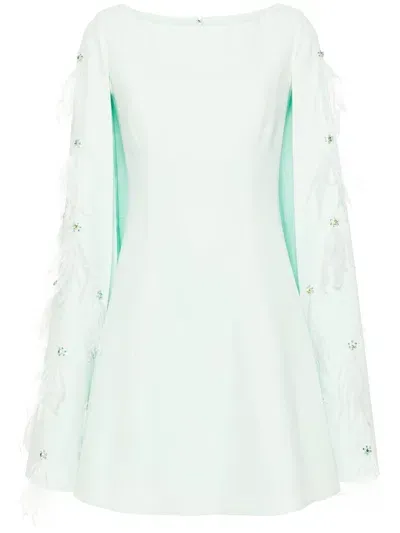 Huishan Zhang Kaley Crepe Mini Dress In Mint - Mint