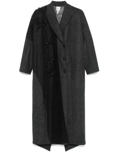 Huishan Zhang Oliver Coat In Grey