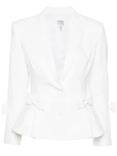 Huishan Zhang Sanna Single-breasted Blazer In White