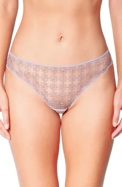 Huit Café Fleur Tanga In Taupe