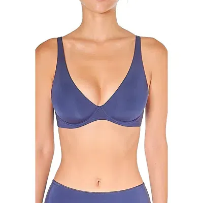 Huit Forever Skin Underwire Triangle Bra In Navy