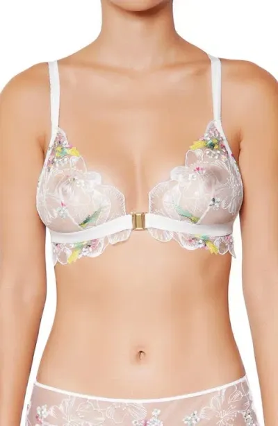 Huit Winter Romance Bralette<br /> In Floral White