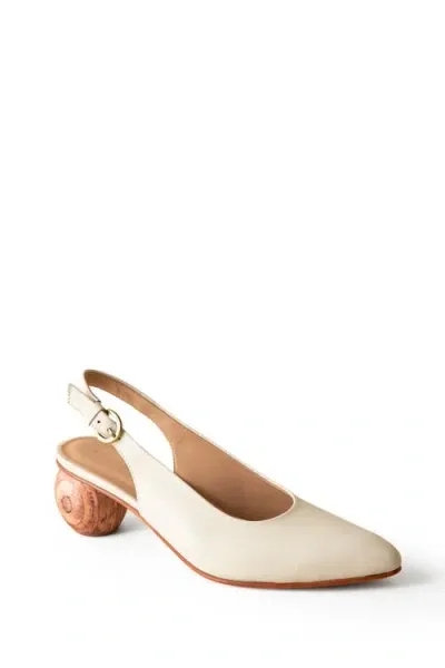 Huma Blanco Canela Slingback Pump In Bone