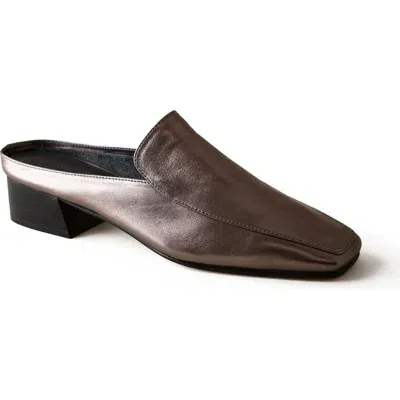 Huma Blanco Felix Slip-on Loafer Mule In Pewter