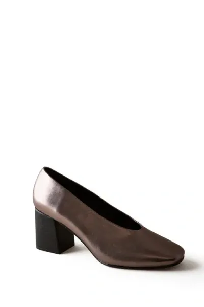 Huma Blanco Salvador Block Heel Pump In Pewter