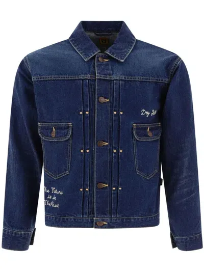 Human Made Buttoned Denim Jacket In Blue