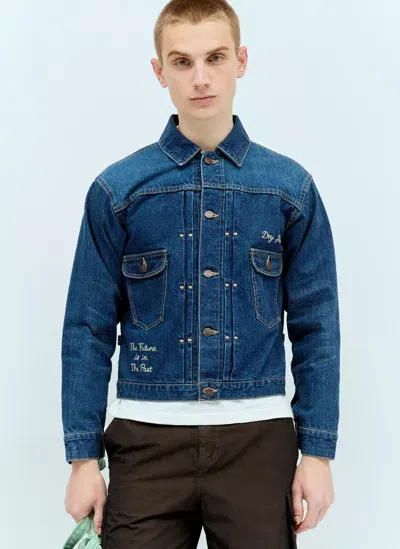 Human Made Denim Work Jacket In Blue