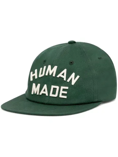 Human Made Logo-patch Cap In Green