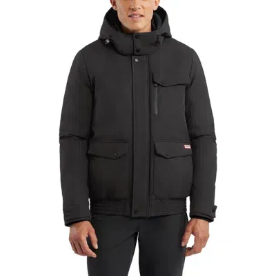 Hunter Liverpool Midweight Jacket In Black Heather