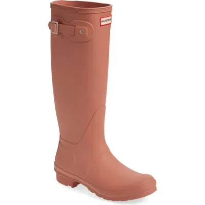 Hunter Original Tall Rain Boot In Brown