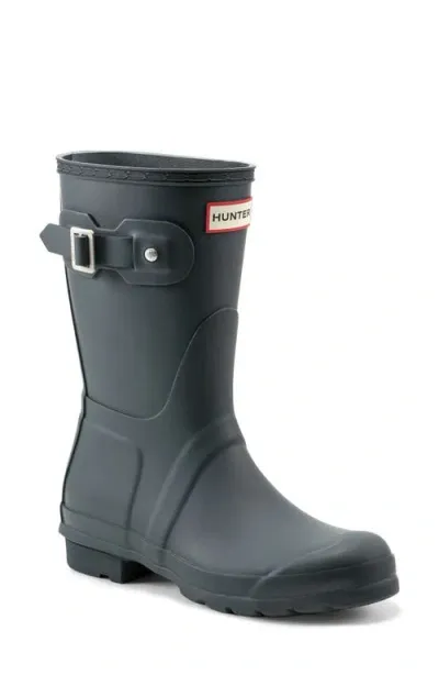 Hunter Original Short Womens Wellingtons Colour: Rorbu Rust, Size: 4 In Dark Slate