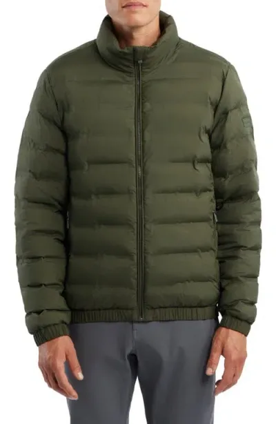 Hunter Packer Water Repellent Packable Bomber Jacket In Green