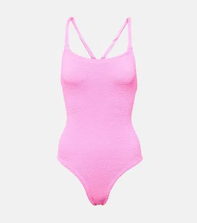 Hunza G Bette Swimsuit In Bubblegum