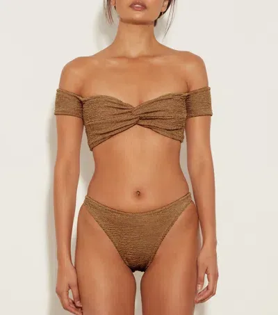 Hunza G Brigette Bikini In Brown