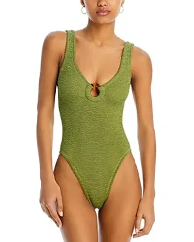 Hunza G Celine One Piece Swimsuit In Green