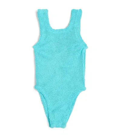 Hunza G Kids' Classic Swimsuit In Blue