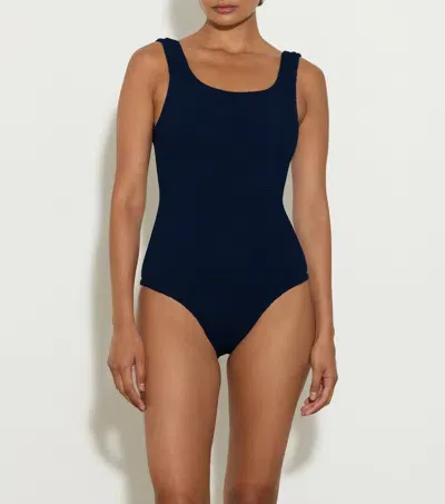 Hunza G Coverage Square Neck Swim In Navy