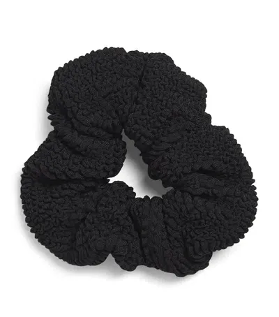 Hunza G Crinkle Scrunchie In Black