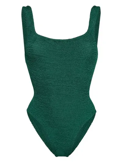 Hunza G Square-neck Swimsuit In Green