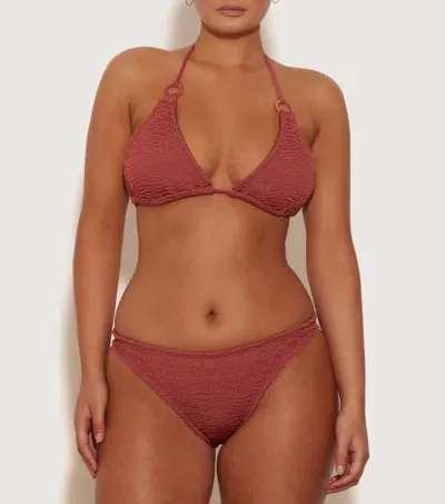 Hunza G Eva Bikini In Metallic Rosewood