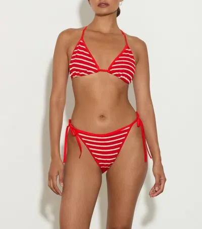 Hunza G Gina Bikini In Red/white