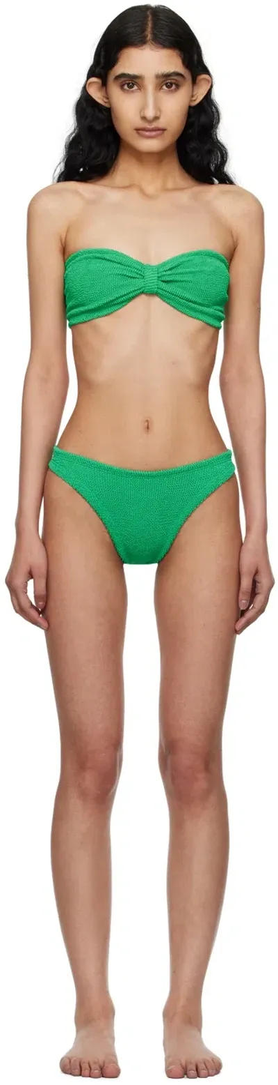 Hunza G Green Jean Bikini In Emerald