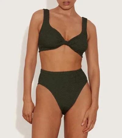 Hunza G Jamie Bikini In Metallic Khaki