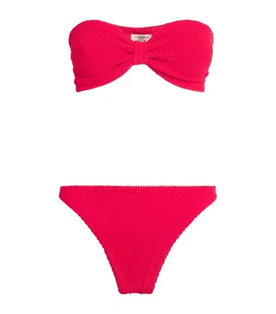 Hunza G Jean Bandeau Bikini In Red