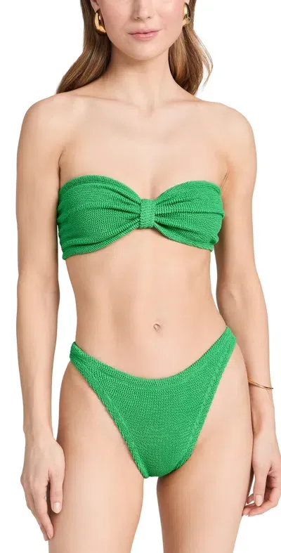 Hunza G Jean Bikini Set Emerald In Emerald (green)