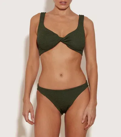 Hunza G Juno Bikini In Metallic Khaki