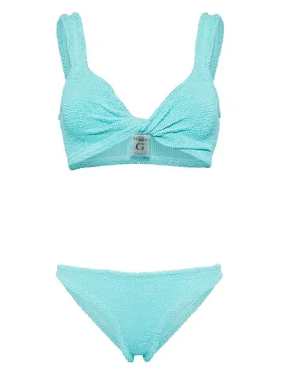 Hunza G Juno Bikini Set In Blue