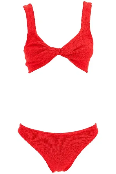 Hunza G Juno Bikini Set In Red