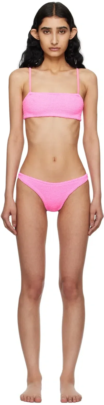 Hunza G Pink Gigi Bikini In Bubblegum