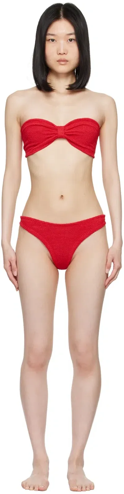 Hunza G Red Tina Bikini