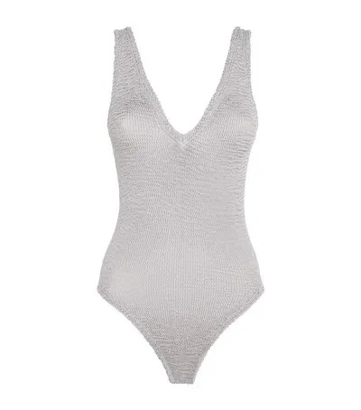 Hunza G Sadie Swimsuit In Silver