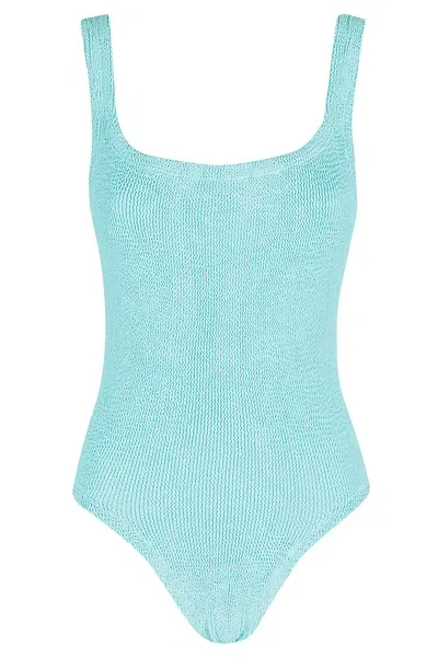 Hunza G Square Neck Swim In Aqua