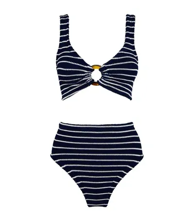 Hunza G Striped Nadine Bikini In Black