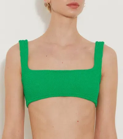 Hunza G Xandra Bikini Top In Emerald