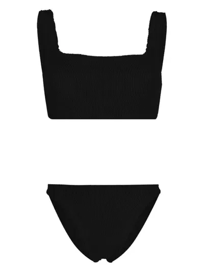 Hunza G Xandra Crinkled Bikini In Black