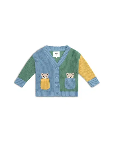 Huxbaby Boys' Hidden Hux Fisherman Cardigan Sweater - Baby, Little Kid In Multi