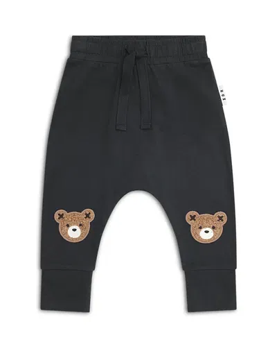 Huxbaby Unisex Furry Hux Drop Crotch Pant - Baby, Little Kid In Black