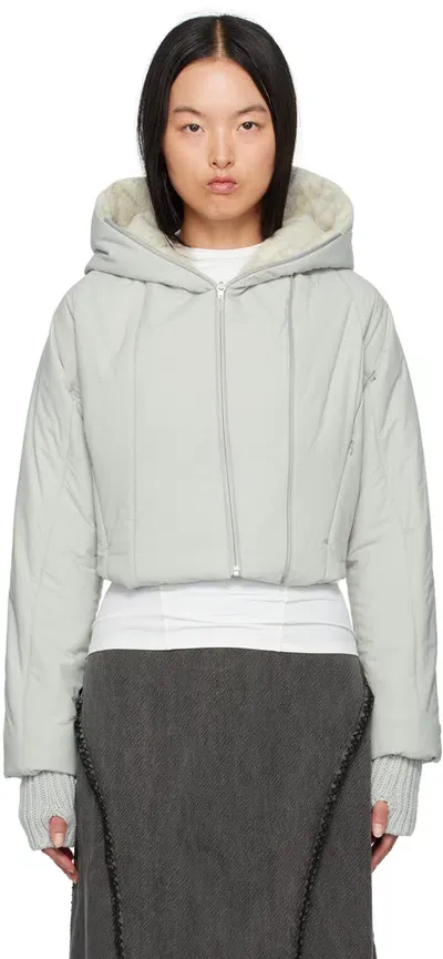 Hyein Seo Gray Padded Jacket In French Grey