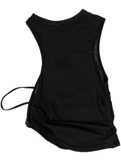 Hyein Seo Twist Tank Top In Black