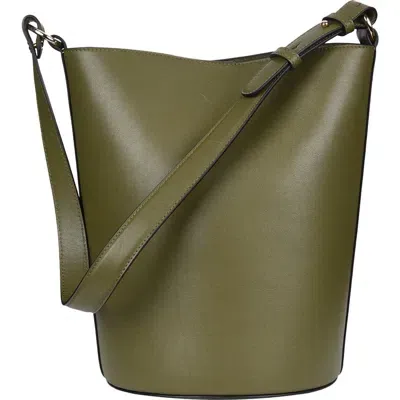 Hyer Goods Luxe Convertible Bucket Bag In Olive