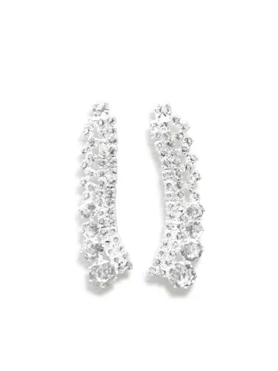 Hzmer Jewelry Crystal-embellished Earrings In Silber